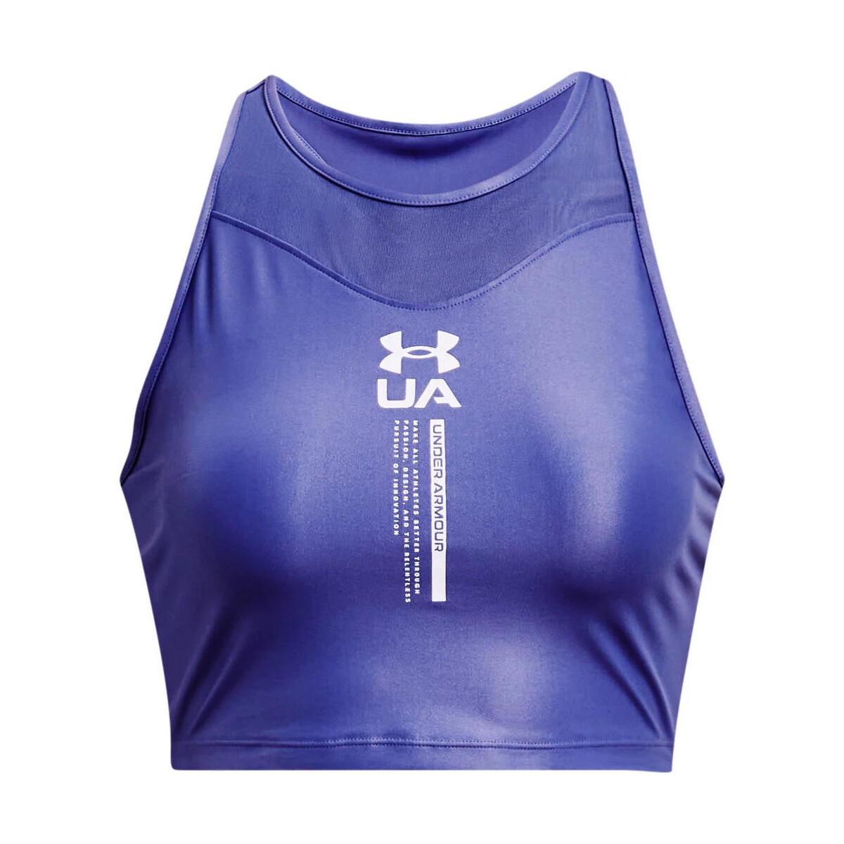 textil Mujer Camisas Under Armour UA Iso Chill Crop Tank Violeta
