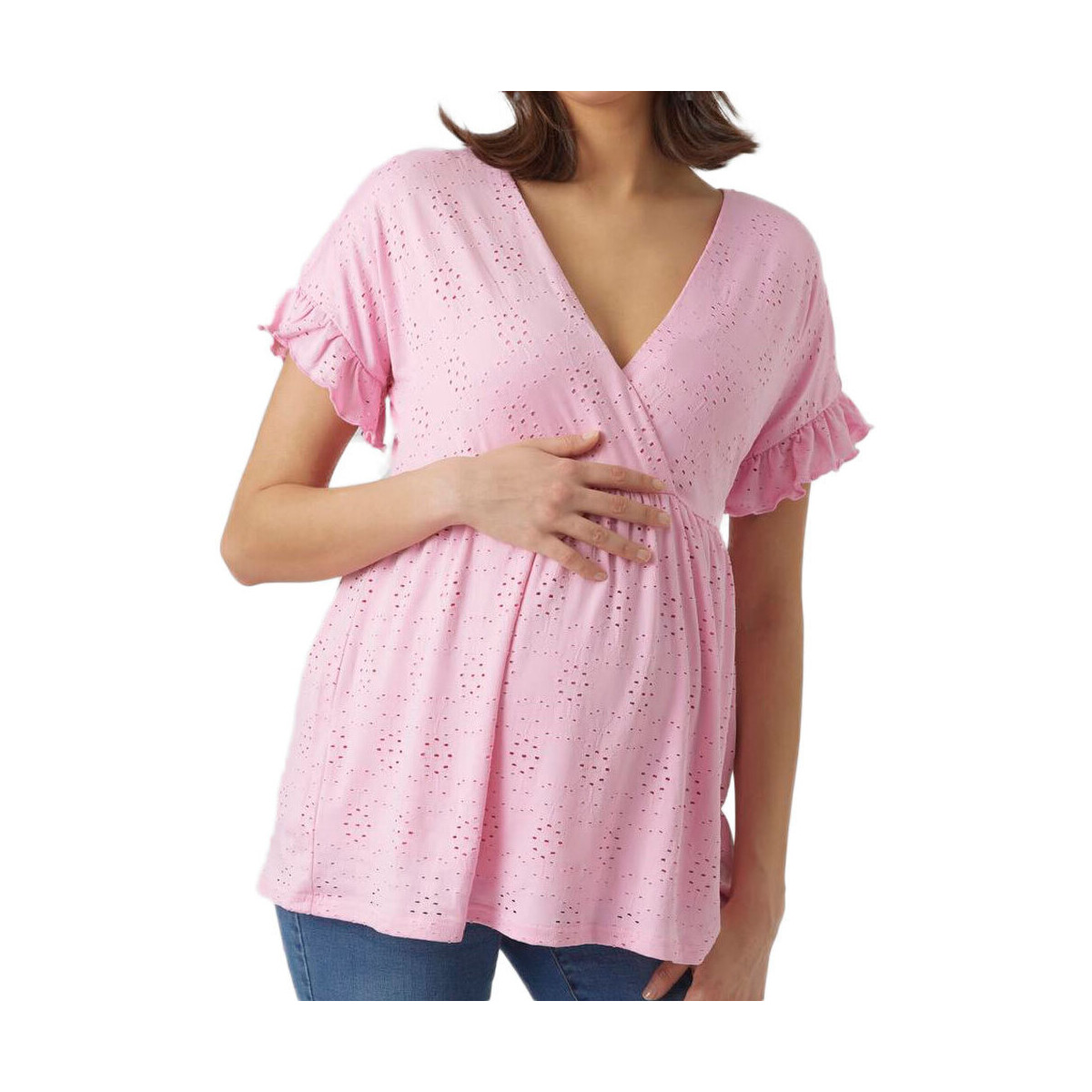 textil Mujer Tops / Blusas Mamalicious  Rosa
