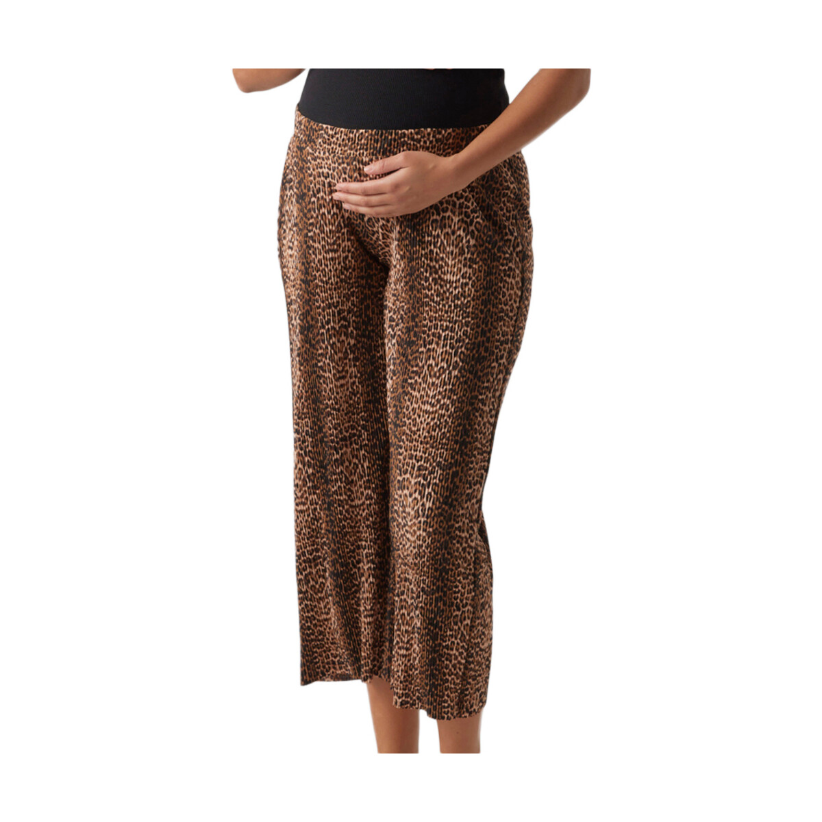 textil Mujer Pantalones Mamalicious  Marrón