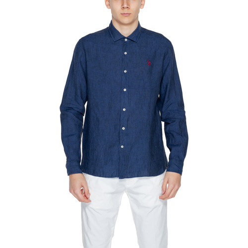 textil Hombre Camisas manga larga U.S Polo Assn. CALE 67762 50816 Azul