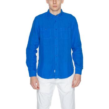 textil Hombre Camisas manga larga Blauer 24SBLUS01038 Azul