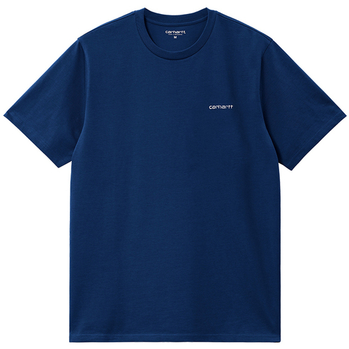 textil Camisetas manga corta Carhartt CARHARTT WIP S/S SCRIPT E Azul