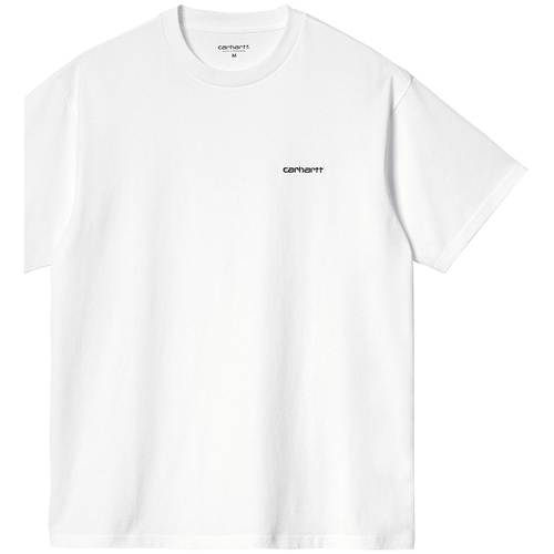 textil Camisetas manga corta Carhartt S/S SCRIPT EMBRO Blanco