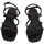 Zapatos Mujer Sandalias Wonders SANDALIAS BRILLANTES NEGRO  ZAIDA BT8901 Negro