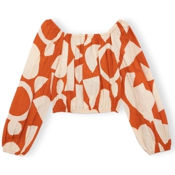 textil Mujer Tops / Blusas Compania Fantastica COMPAÑIA FANTÁSTICA Top 43108 - Geometric Naranja
