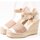 Zapatos Mujer Derbie & Richelieu Vidorreta Alpargatas  Ganchillo Bicolor 07100 Tostado Beige