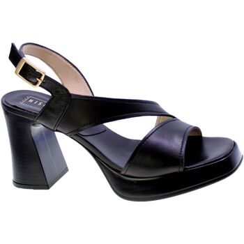 Zapatos Mujer Sandalias Hispanitas Sandalo Donna Nero Hv243298 Negro