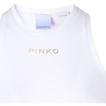textil Mujer Tops y Camisetas Pinko Top  acanalado blanco Otros