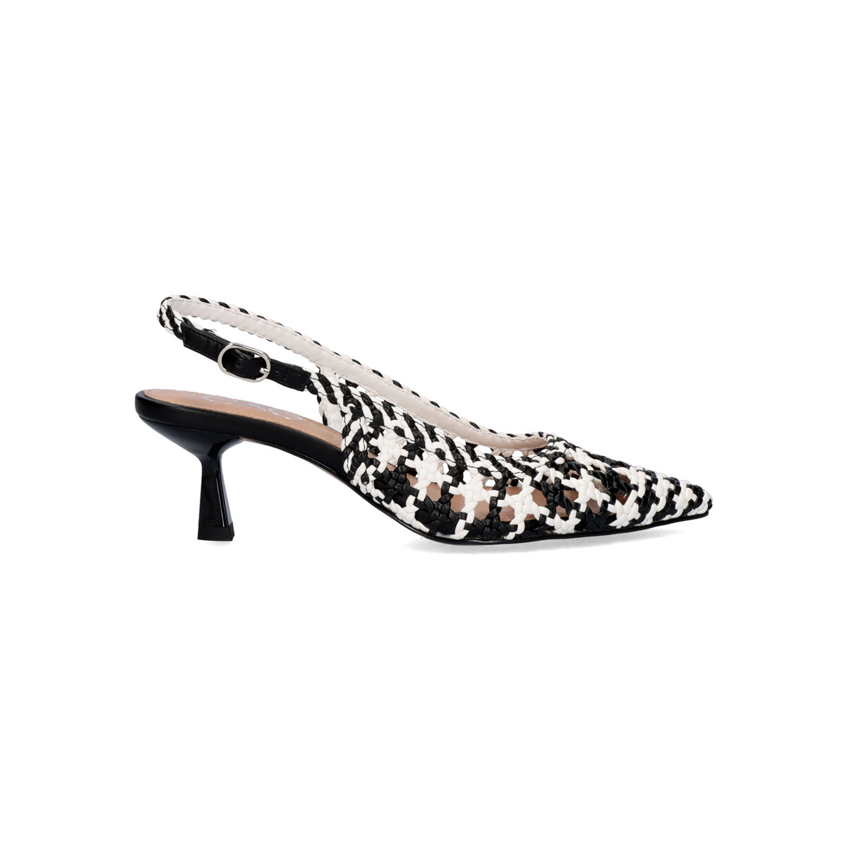 Zapatos Mujer Sandalias Exé Shoes SANDALIA TACÓN EXÉ SELENA-850 BLACK WHITE NEGRO