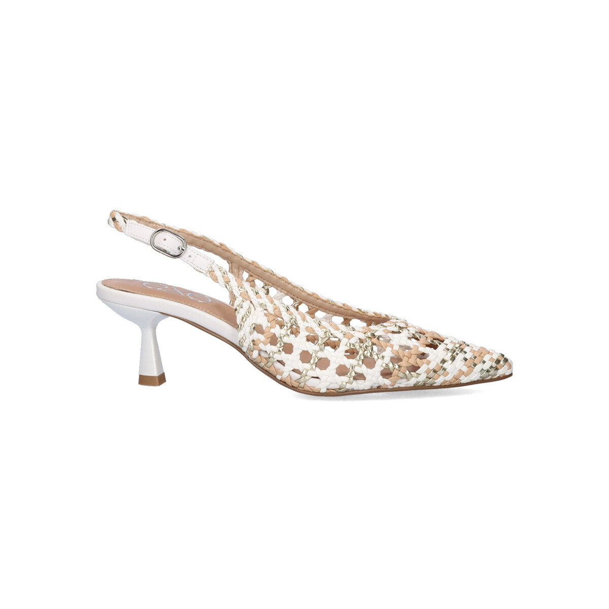 Zapatos Mujer Sandalias Exé Shoes SANDALIA TACÓN EXÉ SELENA-850 BEIGE WHITE BEIGE