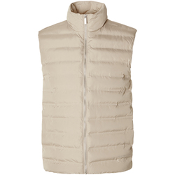 textil Hombre Plumas Selected Barry Quilted Gilet Pure Cashmere Beige