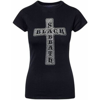 textil Mujer Camisetas manga larga Black Sabbath RO516 Negro