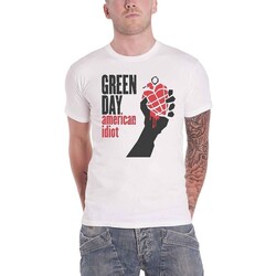 textil Camisetas manga larga Green Day American Idiot Blanco