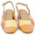 Zapatos Mujer Mocasín Dansi zapato salon abierto en piel fantasia fabricado en españa Naranja