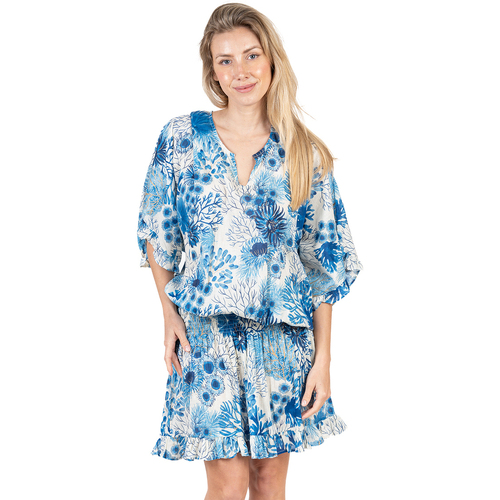 textil Mujer Vestidos cortos Isla Bonita By Sigris Vestido Azul