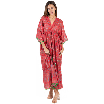 textil Mujer Vestidos largos Isla Bonita By Sigris Vestido Largo Midi Rojo