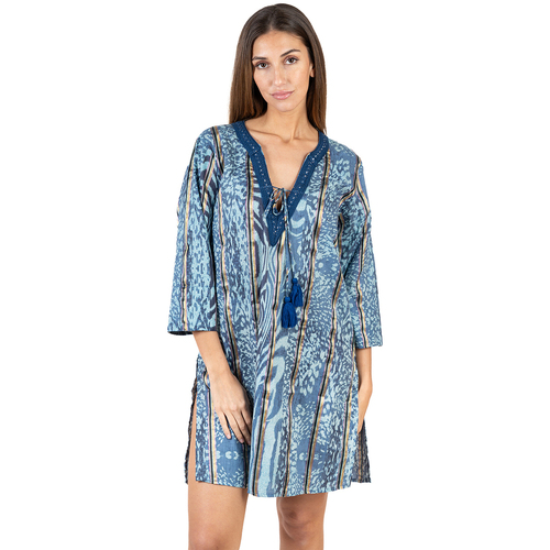 textil Mujer Vestidos cortos Isla Bonita By Sigris Kurta Azul