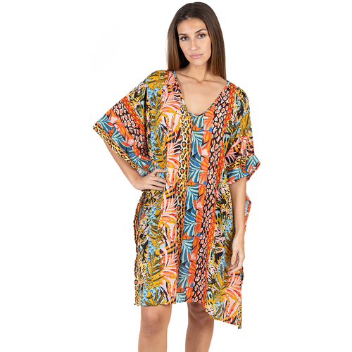 textil Mujer Vestidos cortos Isla Bonita By Sigris Kaftan Multicolor