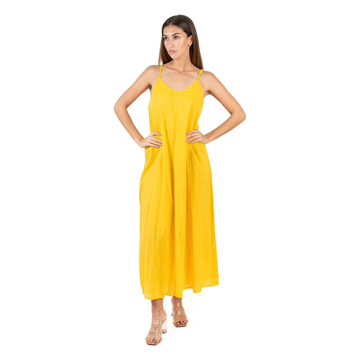 textil Mujer Vestidos Isla Bonita By Sigris Vestido Amarillo