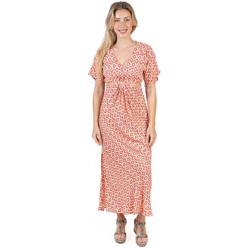 textil Mujer Vestidos largos Isla Bonita By Sigris Vestido Largo Midi Rojo