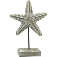 Casa Figuras decorativas Signes Grimalt Estrella De Mar De Madera Gris
