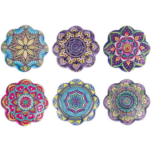 Casa Figuras decorativas Signes Grimalt Magneticos Mandala 6U Multicolor
