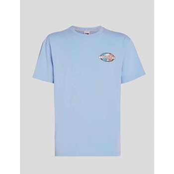 textil Hombre Camisetas manga corta Tommy Jeans CAMISETA  BOARDSPORTS PALM TEE C3S BLUE Azul