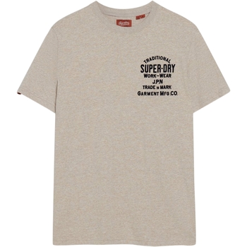 textil Hombre Camisetas manga corta Superdry 235240 Beige