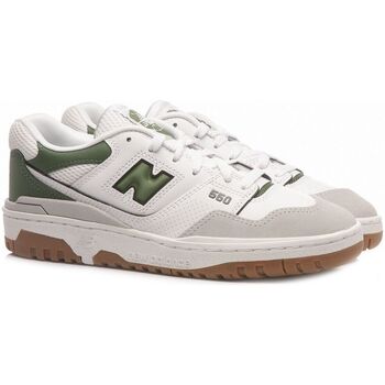 Zapatos Deportivas Moda New Balance GSB550SD-WHITE/GREEN Blanco