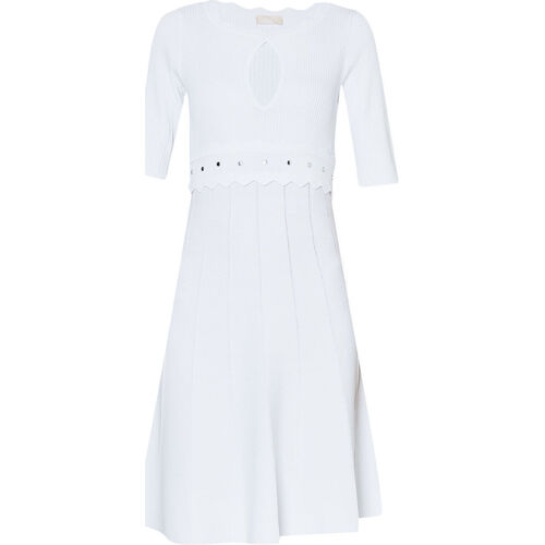 textil Mujer Vestidos Liu Jo Vestido blanco con tachuelas Blanco