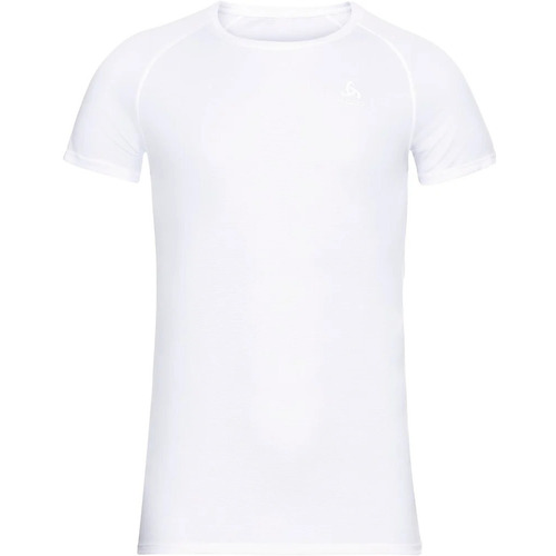 textil Hombre Camisas manga corta Odlo ACTIVE DRY Blanco