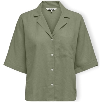textil Mujer Tops / Blusas Only Noos Tokyo Life Shirt S/S - Oil Green Verde