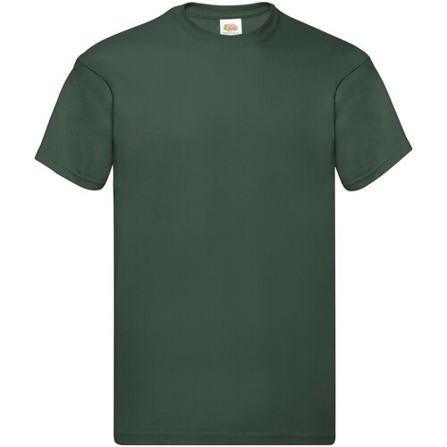 textil Hombre Camisetas manga larga Fruit Of The Loom SS048 Verde