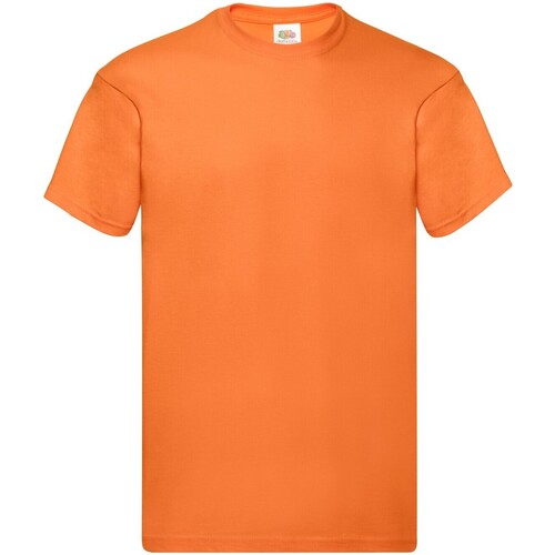 textil Hombre Camisetas manga larga Fruit Of The Loom SS048 Naranja