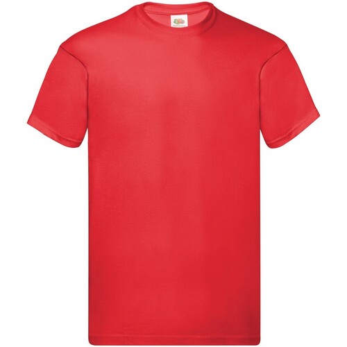 textil Hombre Camisetas manga larga Fruit Of The Loom SS048 Rojo