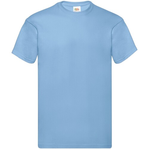textil Hombre Camisetas manga larga Fruit Of The Loom SS048 Azul