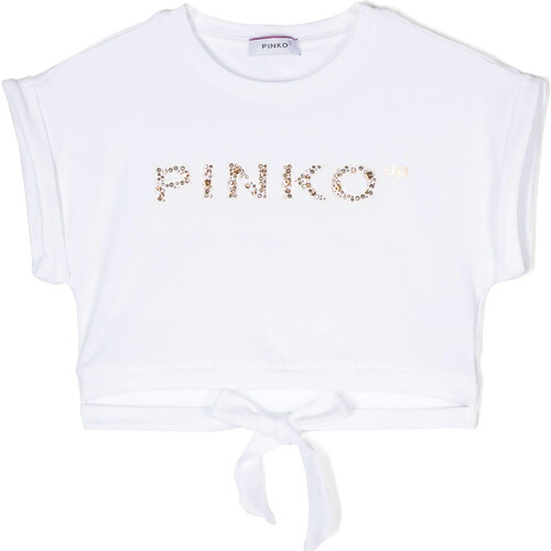 textil Mujer Vaqueros ¾ & 7/8 Pinko PINKO UP T-SHIRT CROPPED CON STRASS Art. S4PIJGTH030 