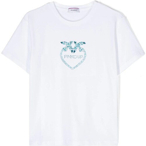 textil Mujer Tops y Camisetas Pinko PINKO UP T-SHIRT CON LOGO IN STRASS Art. S4PIJGTH056 
