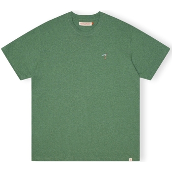 textil Hombre Tops y Camisetas Revolution T-Shirt Loose 1366 GIR - Dust Green Melange Verde