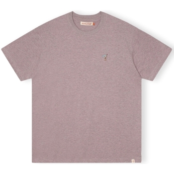 textil Hombre Tops y Camisetas Revolution T-Shirt Loose 1366 GIR - Purple Melange Violeta