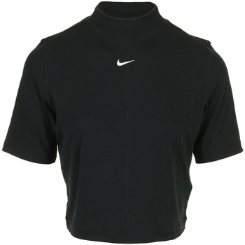 textil Mujer Camisetas manga corta Nike Wms Nsw Essential Rip Mook Ss Top Negro
