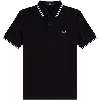 textil Hombre Polos manga corta Fred Perry Fp Twin Tipped Fred Perry Shirt Negro