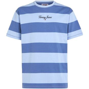 textil Hombre Camisetas manga corta Tommy Jeans DM0DM18655C6C Azul