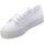 Zapatos Mujer Zapatillas bajas Superga Sneakers Donna Bianco 2740 flower Blanco