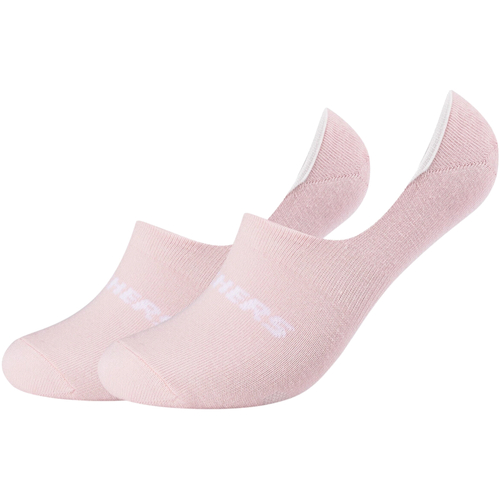 Accesorios Mujer Calcetines Skechers 2PPK Mesh Ventilation Footies Socks Rosa