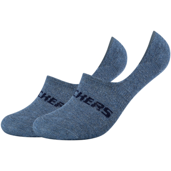 Accesorios Calcetines Skechers 2PPK Mesh Ventilation Footies Socks Azul