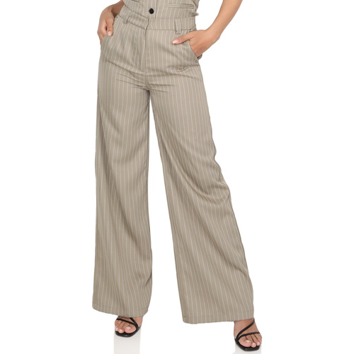 textil Mujer Pantalones La Modeuse 71727_P168574 Beige