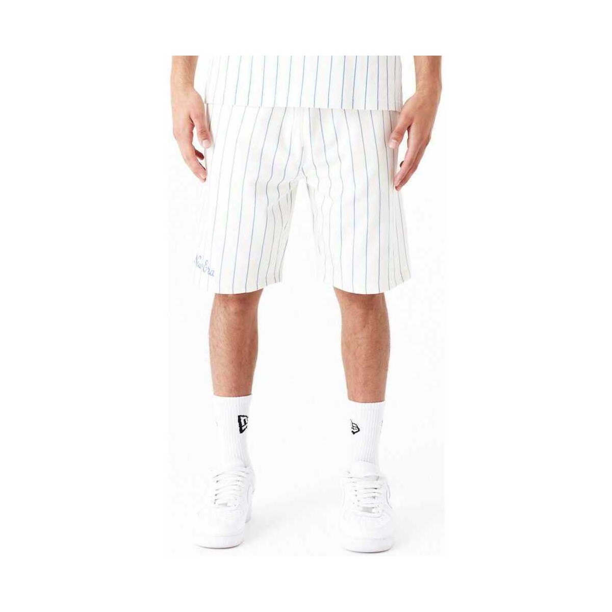 textil Hombre Shorts / Bermudas New-Era Ne pinstripe shorts newera Blanco