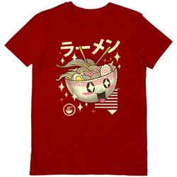 textil Camisetas manga larga Vincent Trinidad Kawaii Ramen Rojo