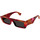 Relojes & Joyas Gafas de sol Gucci Occhiali da Sole  Reace GG1625S 002 Rojo